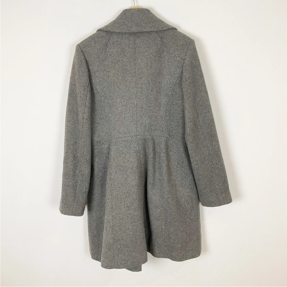 VINCE CAMUTO Gray Wool Pea Coat - Picture 2 of 5